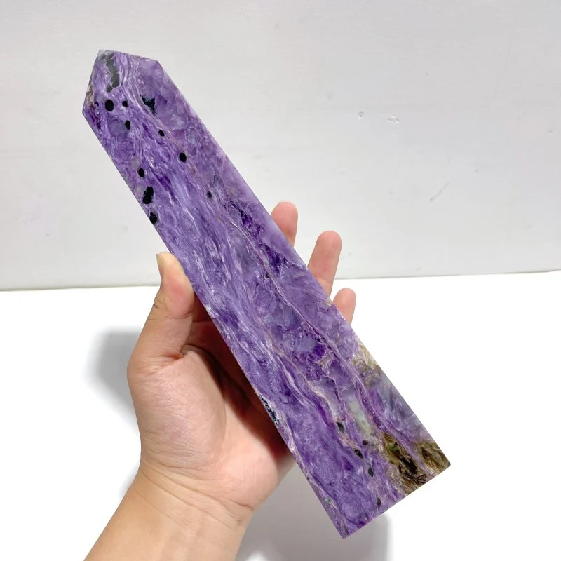 Unique 25.5CM Charoite Tower Point - Image 2