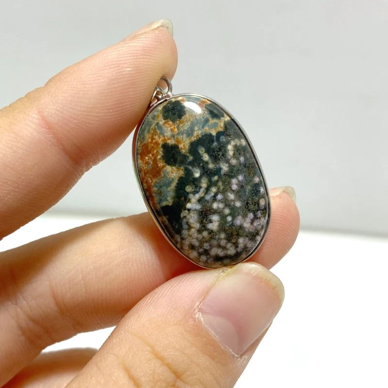40 Pieces Vein Ocean Japser Pendant - Image 7