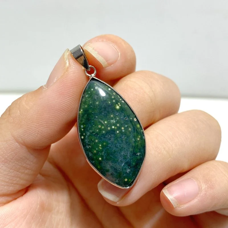 40 Pieces Vein Ocean Japser Pendant - Image 8