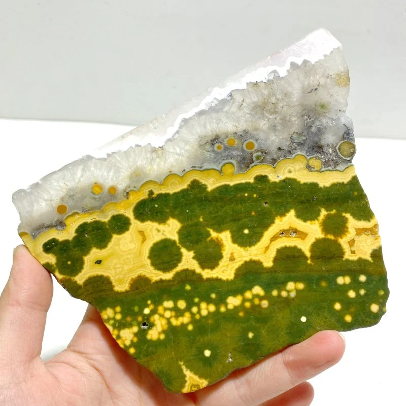 Unique 8th Vein Ocean Jasper Slab With Stand #9 - Image 4
