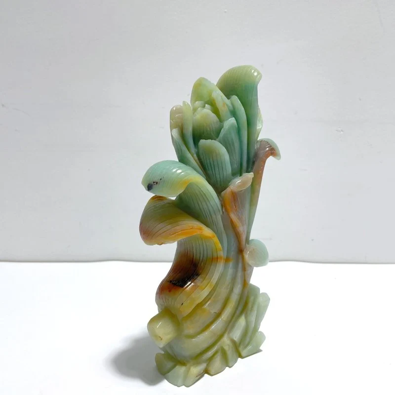 Unique Caribbean Calcite Corn Carving - Image 2