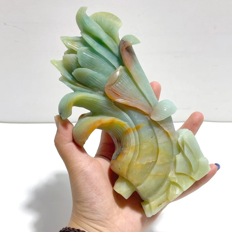 Unique Caribbean Calcite Corn Carving - Image 4