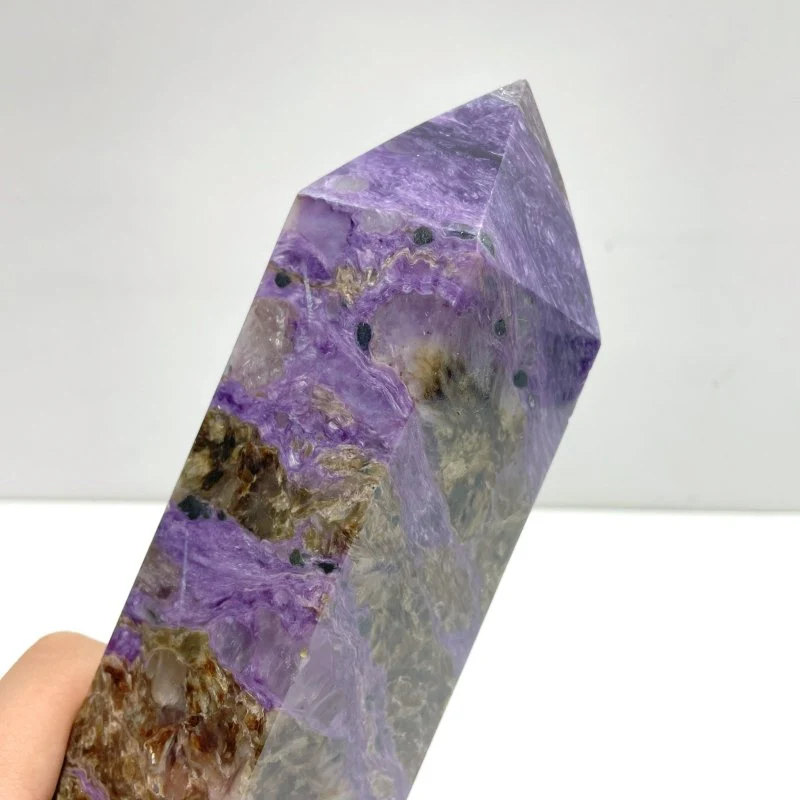 Unique Charoite Four-sided Tower For Collection #A04 - Image 3