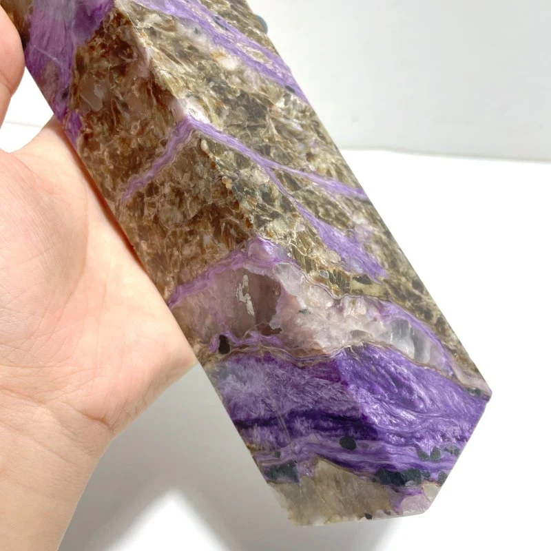 Unique Charoite Four-sided Tower For Collection #A04 - Image 4