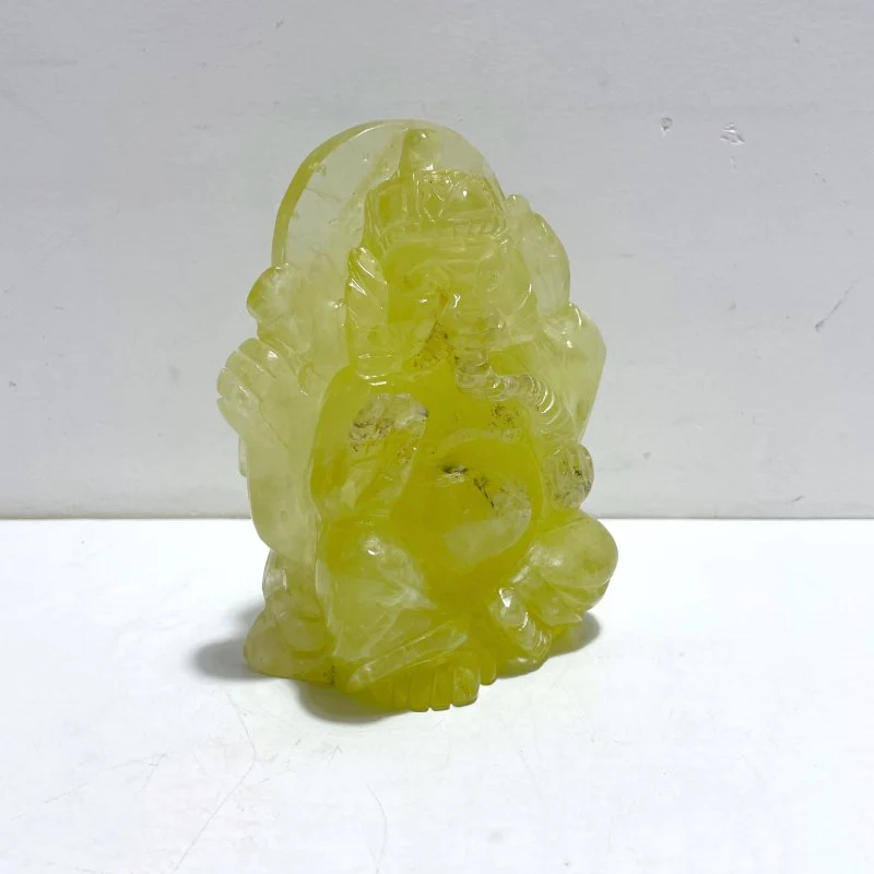 Unique Citrine Ganesha Carving - Image 2