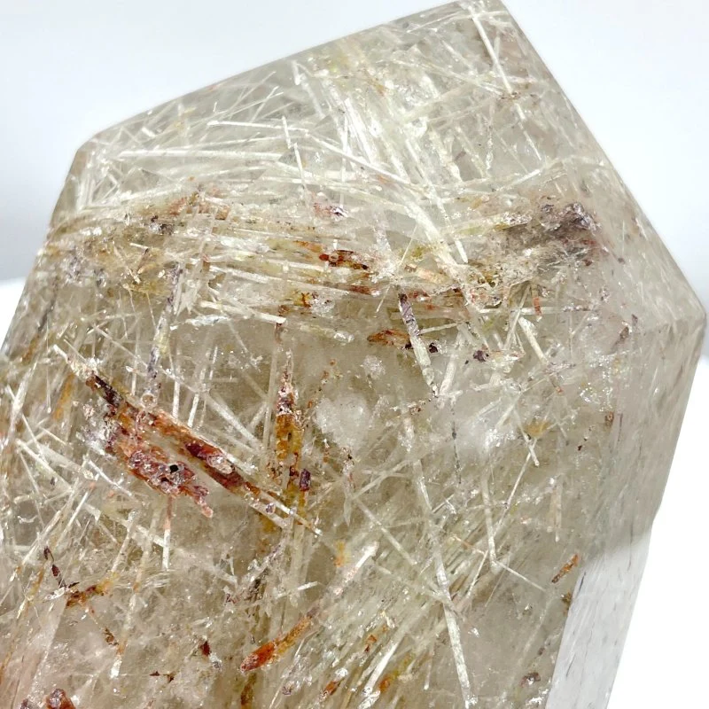4 Pieces Clear Quartz With White Mica Tower - Image 8