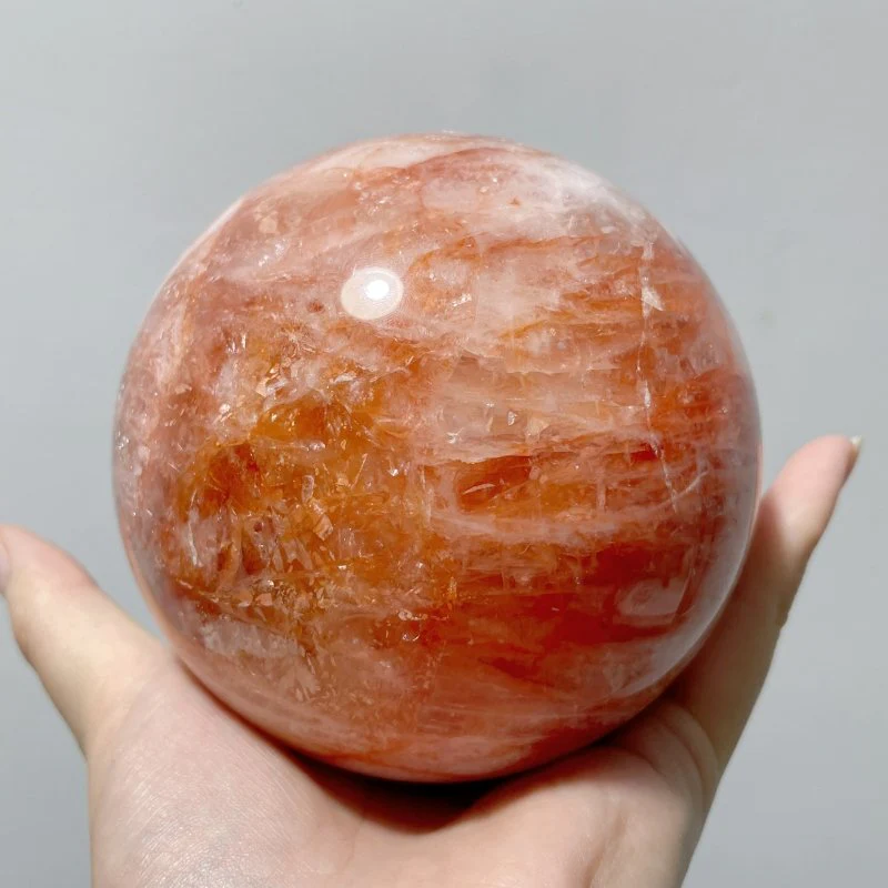 4 Pieces Large Fire Quartz Spheres - Image 5