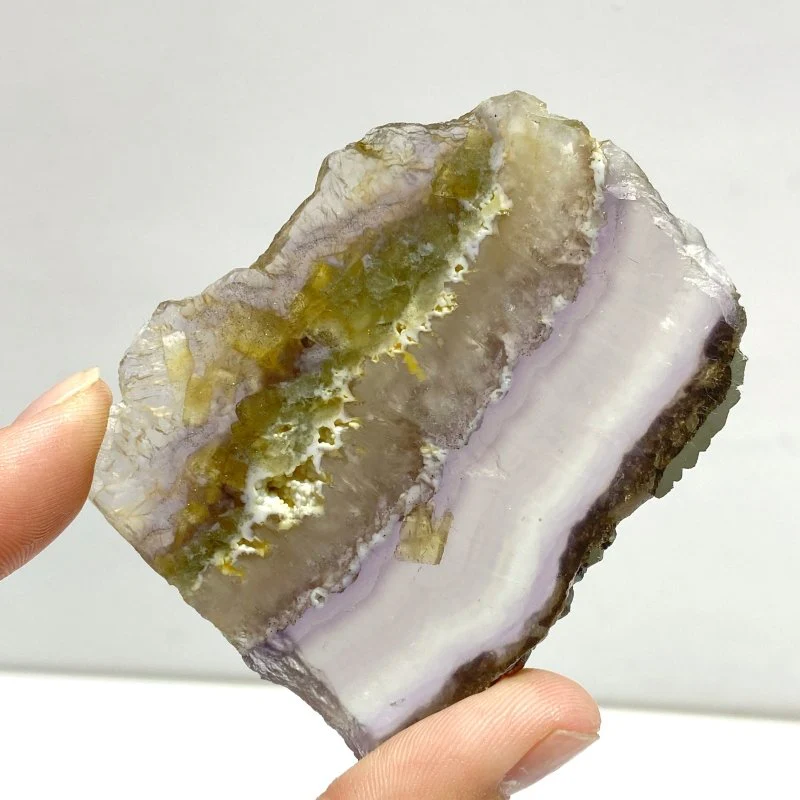 12 Pieces Unique Fluorite Mixed Pyrite Calcite Slab - Image 5
