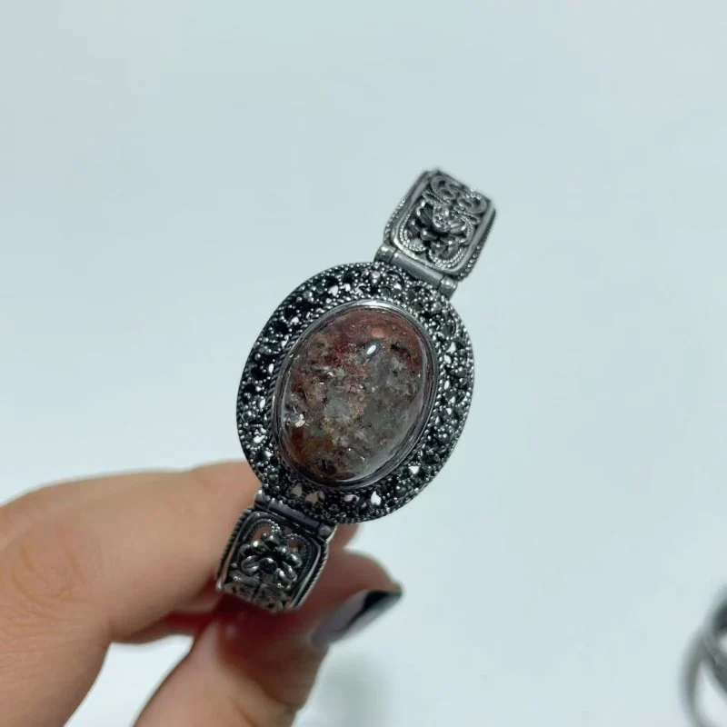 Open Bangle 13 Pieces Retro Garden Quartz Adjustable Alloy Cuff bracelet - Image 4