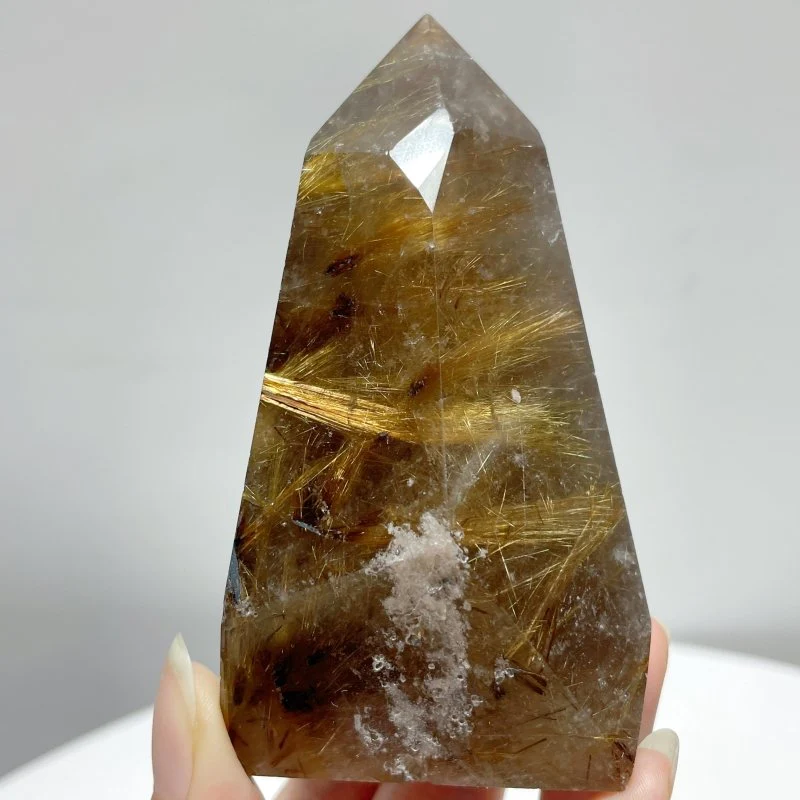 11 Pieces Unique Gold Rutilated Quartz Points - Image 3