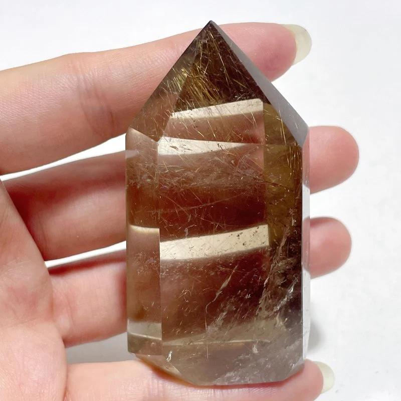 11 Pieces Unique Gold Rutilated Quartz Points - Image 4