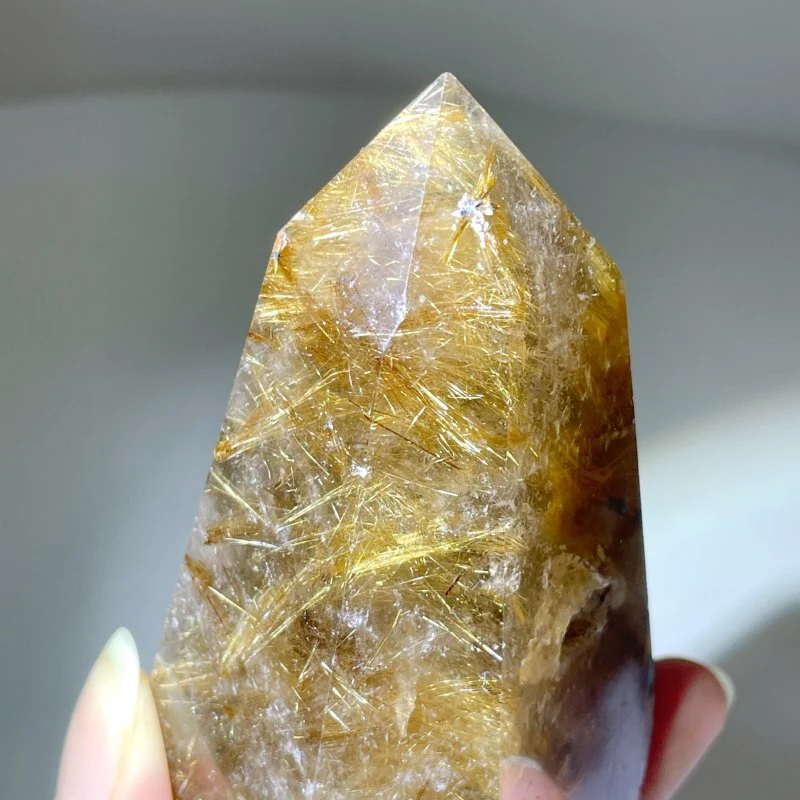 11 Pieces Unique Gold Rutilated Quartz Points - Image 7