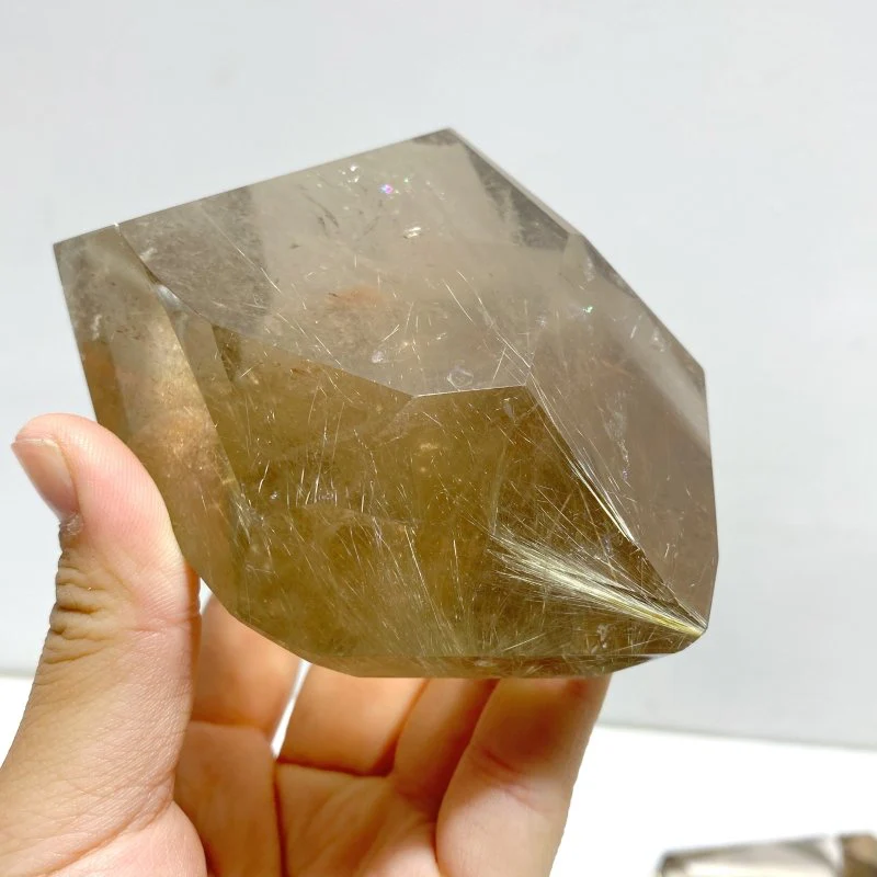 5 Pieces Unique Golden Rutile Quartz Free Form - Image 2