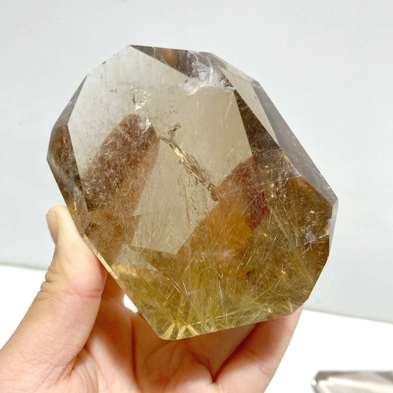 5 Pieces Unique Golden Rutile Quartz Free Form - Image 5