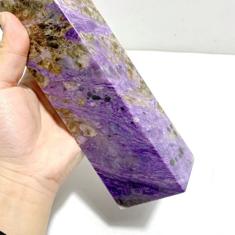 Unique Large Charoite Four-sided Point #1 - Image 3