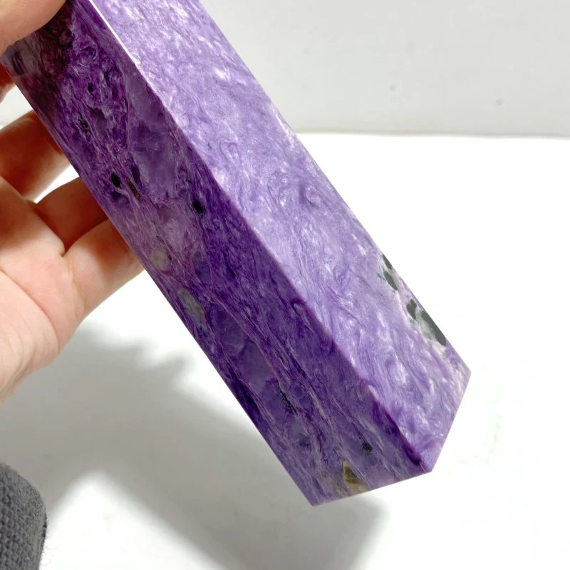 Unique Large Charoite Four-sided Point #3 - Image 3