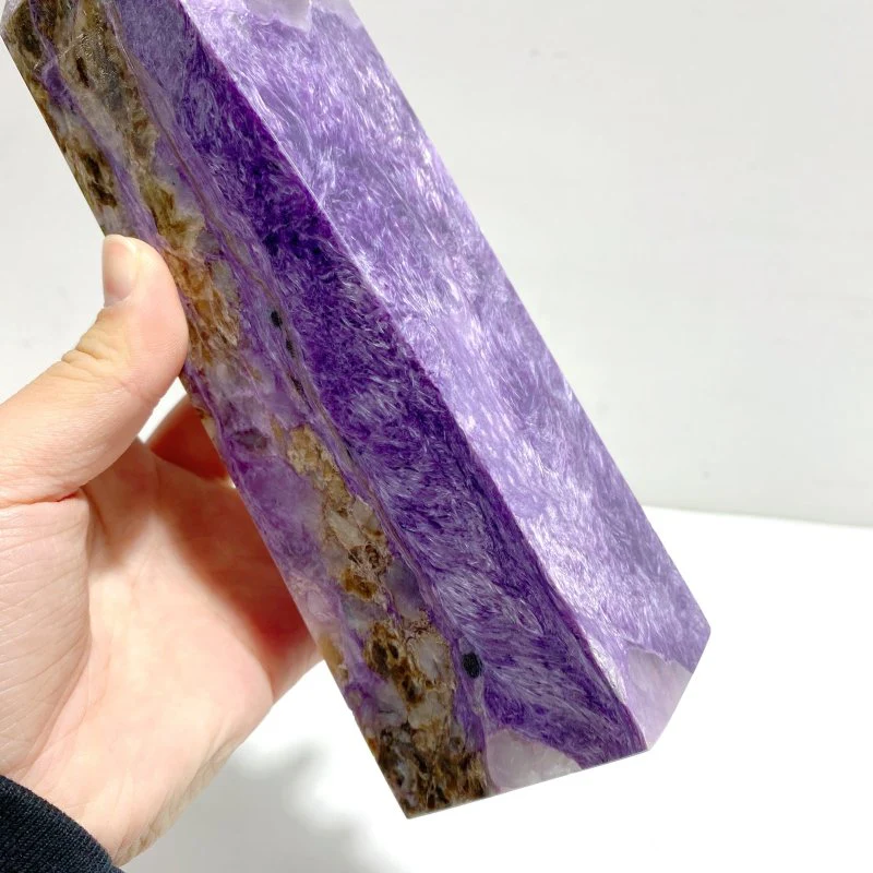 Unique Large Charoite Four-sided Point #5 - Image 3