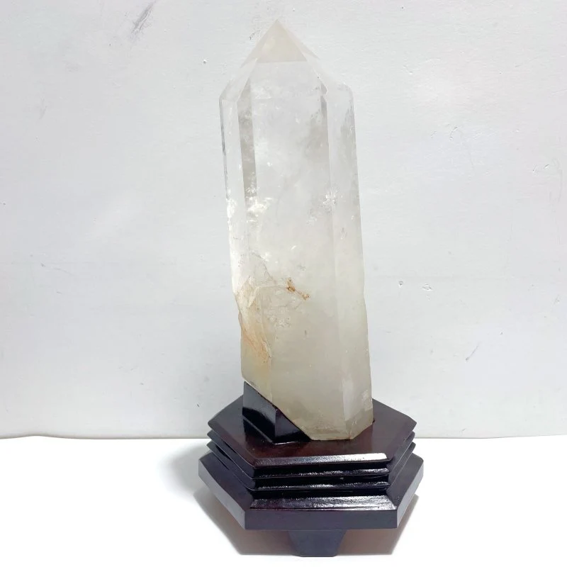 Large Clear Quartz Tower Point Ornaments With Stand - Image 3