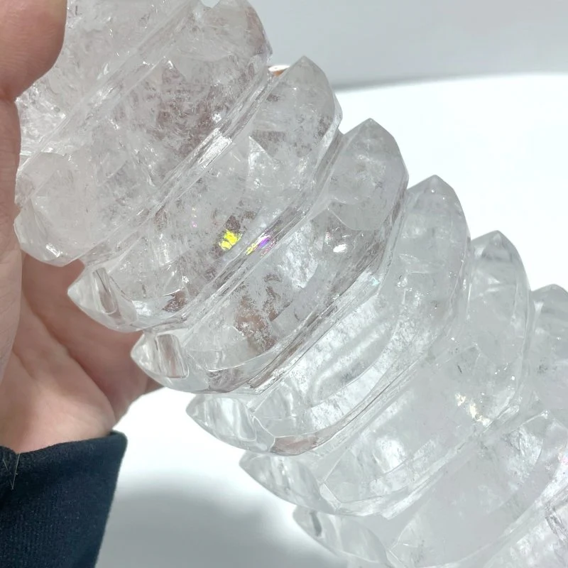 Unique Large Clear Quartz Wenchang Tower 13-level Pagoda - Image 7