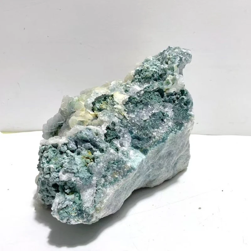 Unique Large Raw Moss Agate Crystal Specimen - Image 2