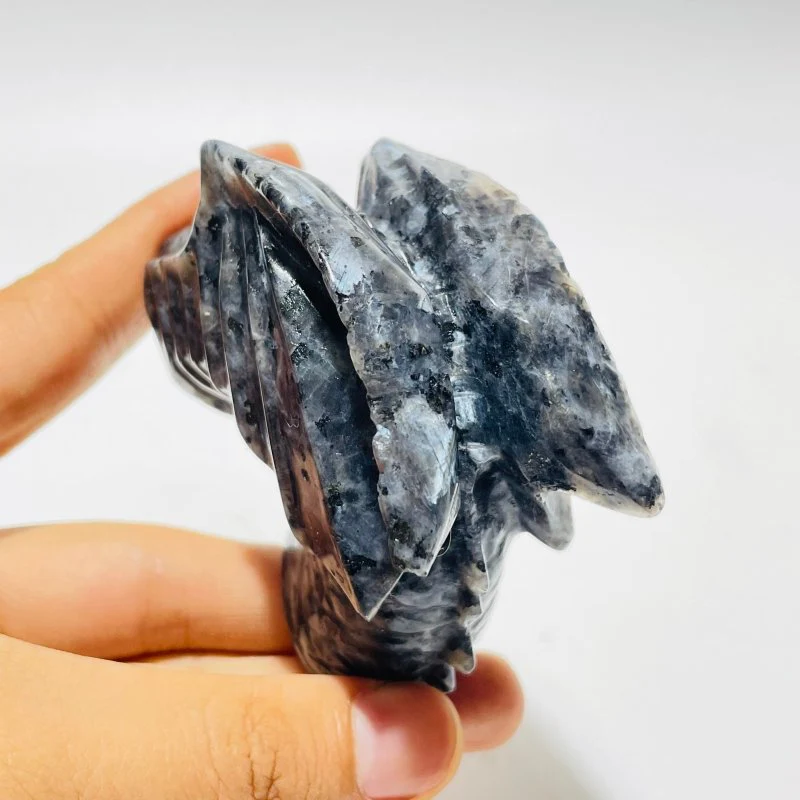 Unique Larvikite Stone Combination Dragon Carving Wholesale - Image 4