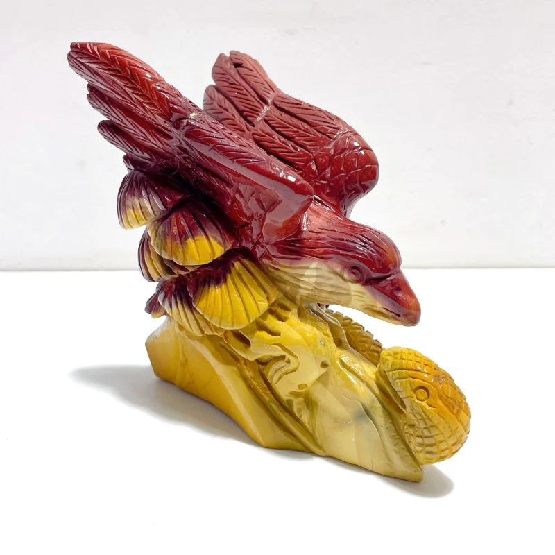 Unique Mookaite Eagle&Snake Carving - Image 3