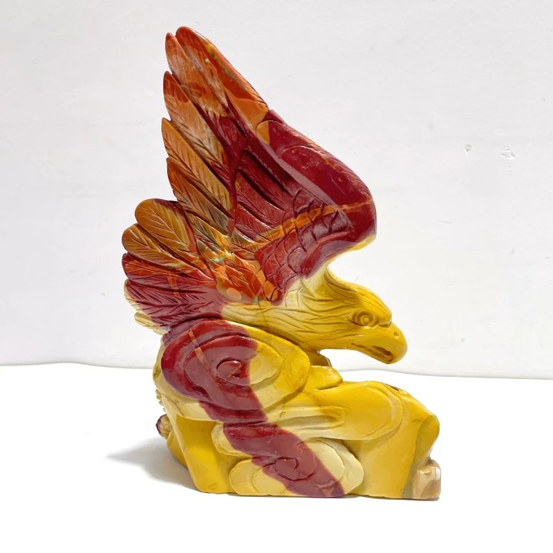 Unique Mookaite Eagle&Snake Carving - Image 3