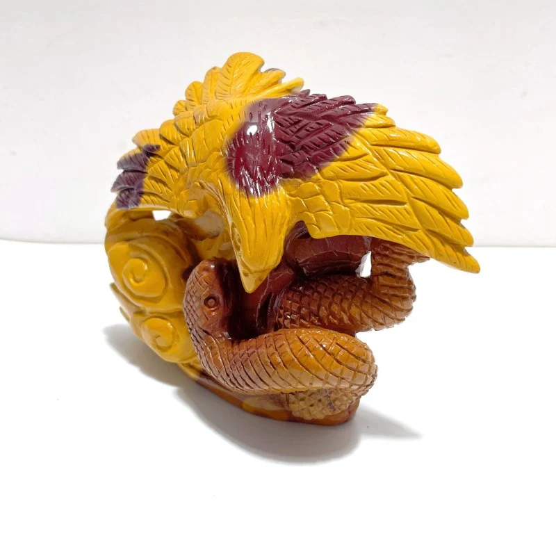 Unique Mookaite Eagle&Snake Carving - Image 2