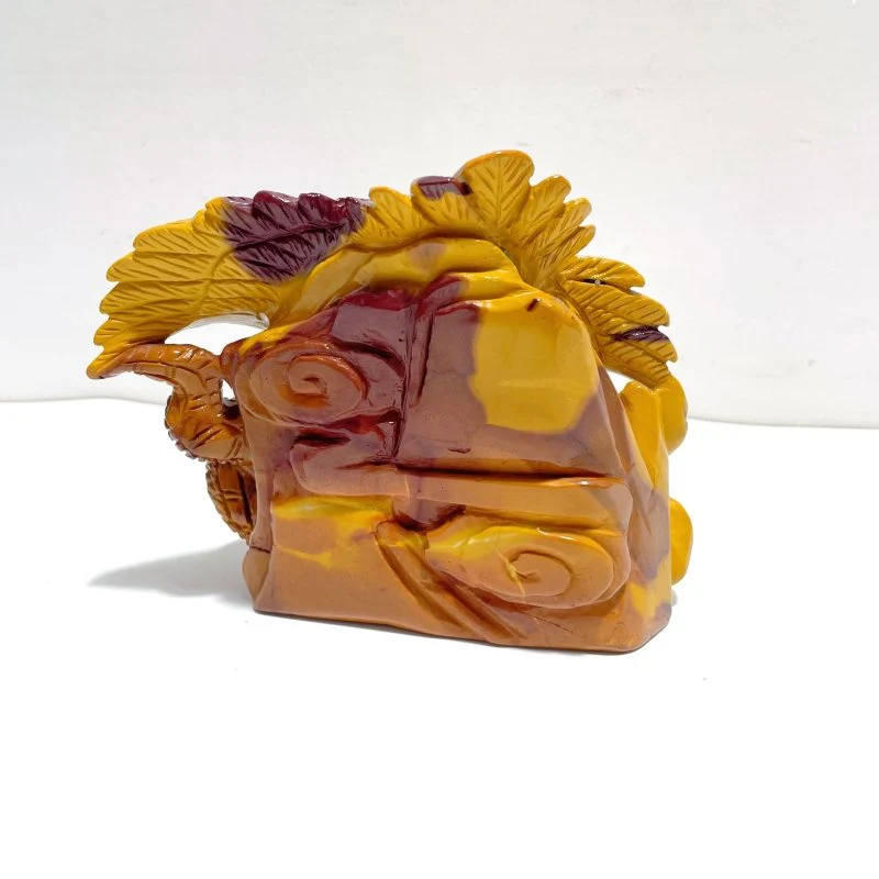 Unique Mookaite Eagle&Snake Carving - Image 3