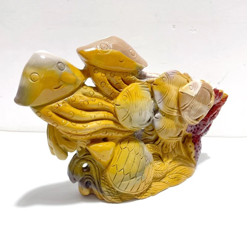 Unique Mookaite Sea Animals Carving - Image 2
