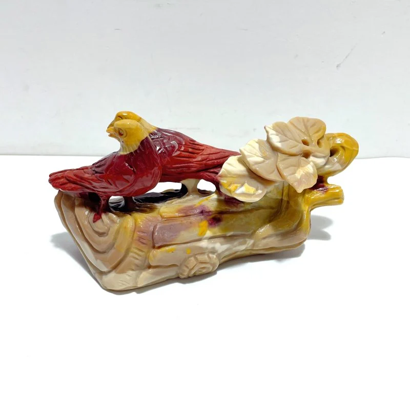 Unique Mookaite Two Birds Carving - Image 2