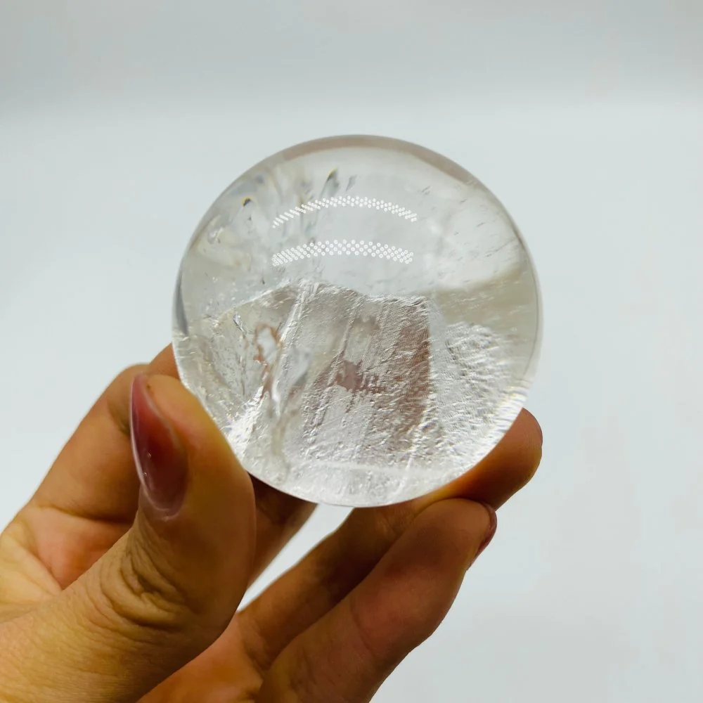 Unique Quartz In Quartz Clear Crystal Sphere - Image 2