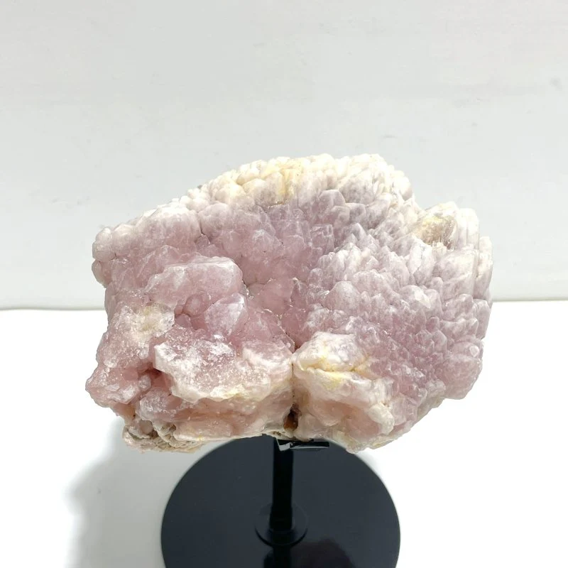 Unique Raw Pink Quartz With Stand Home Decor - Image 3