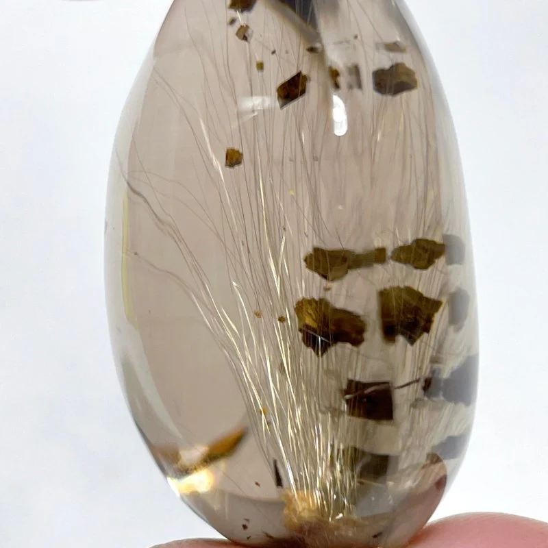 Unique Clear Rutile Mixed Garden Quartz Crystal - Image 4