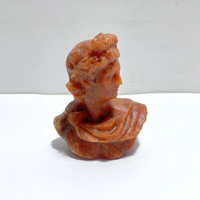 Sunstone Apollo Bust Art Sculptures Carving