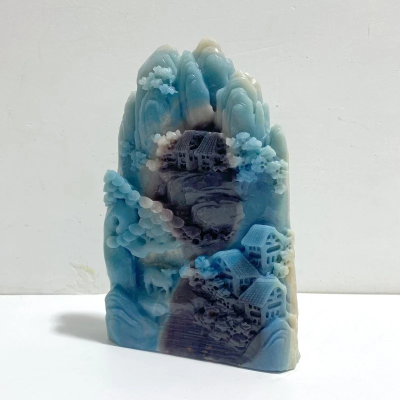 Unique Trolleite Landscape Pavilion Carving - Image 2