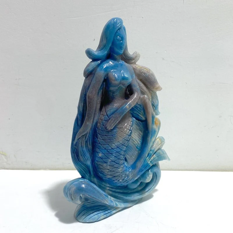 Unique Trolleite Mermaid Carving - Image 3