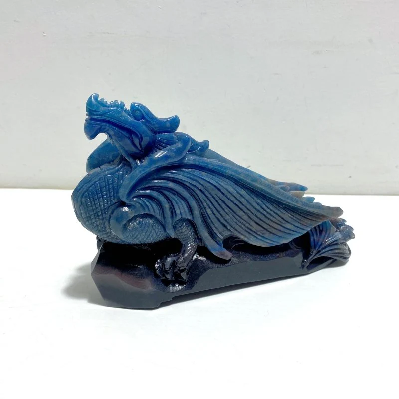 Unique Trolleite Stone Flying Dragon Carving #12 - Image 2