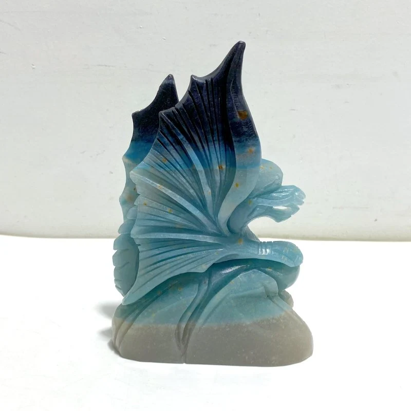 Unique Trolleite Stone Flying Dragon Carving #4 - Image 4