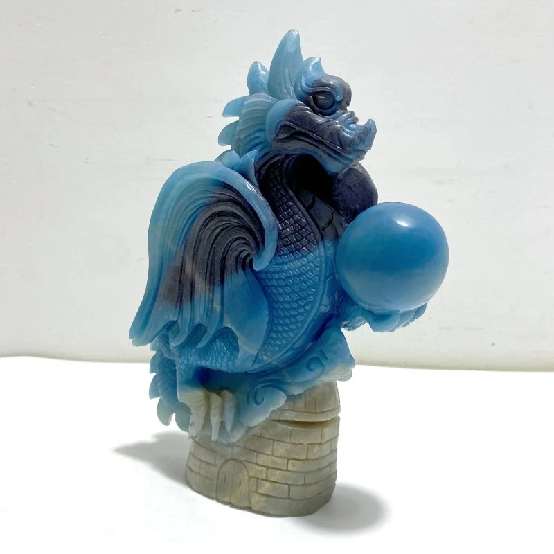 Unique Trolleite Stone Flying Dragon Carving #5 - Image 2