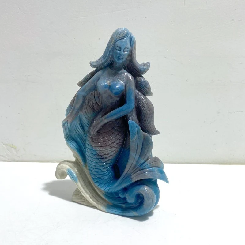 Unique Trolleite Stone Mermaid Carving - Image 2