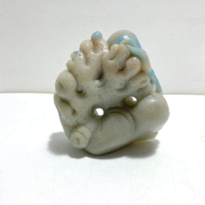 Unique Trolleite Stone Sea Animals Carving - Image 4