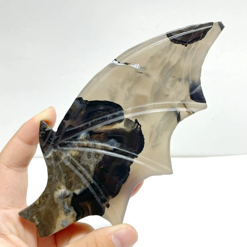 2 Pairs Volcano Agate Bat Wing With Stand (UV-Reactive) - Image 9