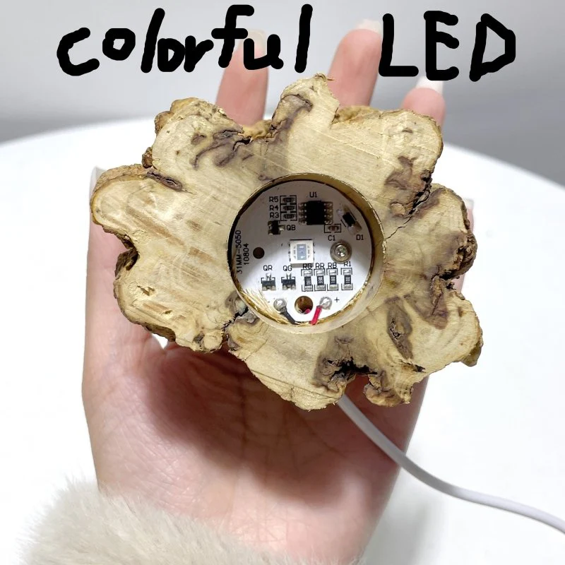 Wooden Root LED Crystal Stand - Image 4