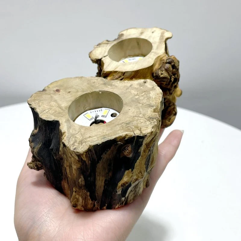 Wooden Root LED Crystal Stand - Image 6