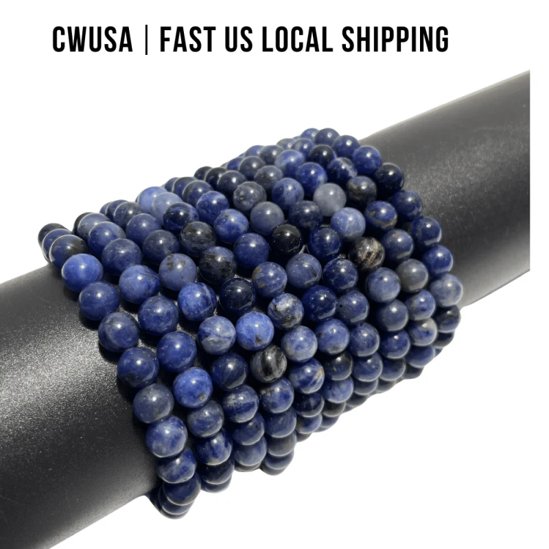 Local Stock - 6MM Blue Sodalite Bracelets Wholesale