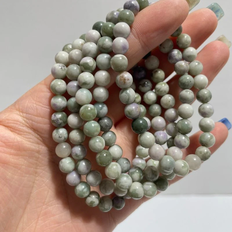Local Stock - 6MM Green Jade Bracelets Wholesale - Image 2