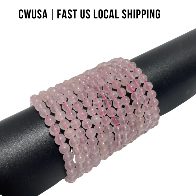Local Stock - 6MM Rose Quartz Bracelets Wholesale