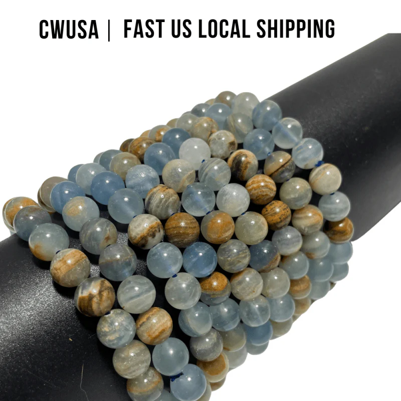 Local Stock - 8MM Blue Onyx Bracelets Wholesale