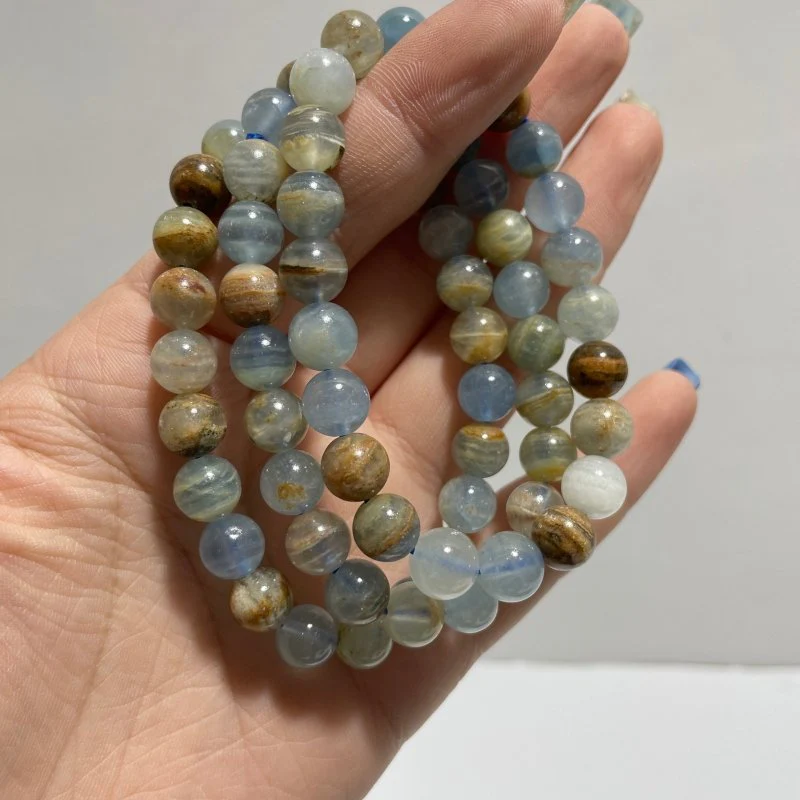 Local Stock - 8MM Blue Onyx Bracelets Wholesale - Image 2